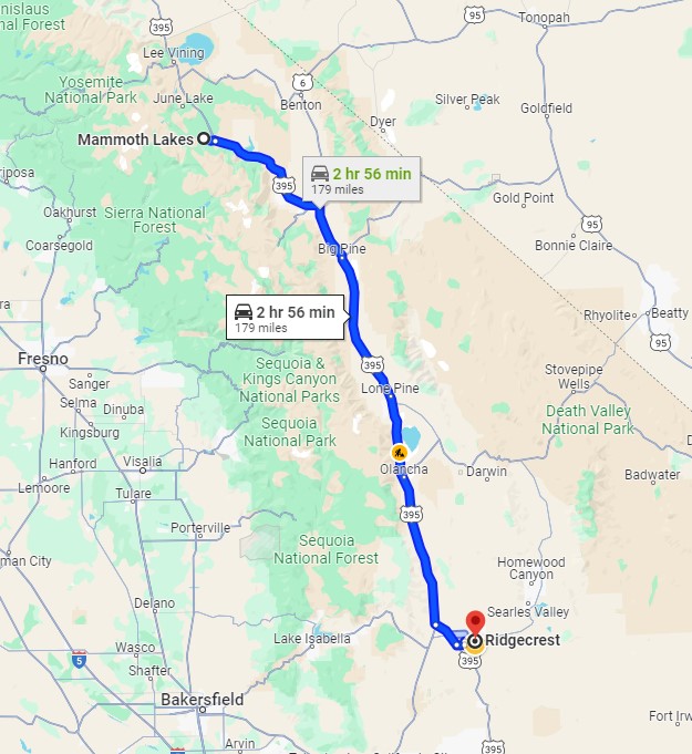 Ridgecrest from Mammoth